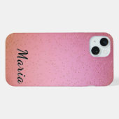 Lebhafter Hintergrund für Rosa und Glitterie iPhone Hülle (Rückseite (Horizontal))