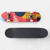 Lebhafter Hintergrund mit Kreisen Skateboard (Horizontal)