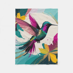 Lebhafter Hummingbird im Flight: Ein tropisches Ab Fleecedecke