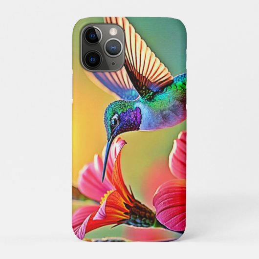 Lebhafter Hummingbird im Sunset Design Case-Mate iPhone Hülle (Rückseite)