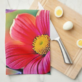 Lebhafter Hummingbird im Sunset Design Geschirrtuch (Viertel Falte)