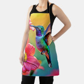 Lebhafter Hummingbird im Sunset Design Schürze (InSitu)