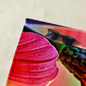 Lebhafter Hummingbird im Sunset Design Strandtuch (Beispiel)