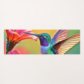 Lebhafter Hummingbird im Sunset Design Yogamatte (Rückseite (Horizontal))