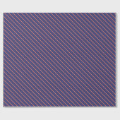 Lebhafter Indigo- und Korallenriff Geschenkpapier (Flach)