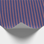 Lebhafter Indigo- und Korallenriff Geschenkpapier (Ecke)