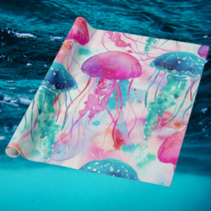 Lebhafter Jellyfish Geschenkpapier