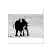 Lebhafter junger Elefant Gummistempel (Prägung)