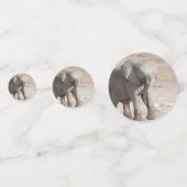 Lebhafter junger Elefant Konfetti (Rückseiten)