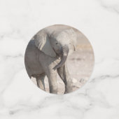 Lebhafter junger Elefant Konfetti (Klein Vorderseite)
