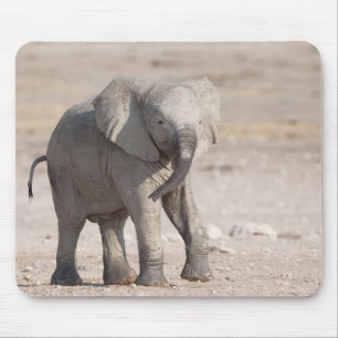 Lebhafter junger Elefant Mousepad