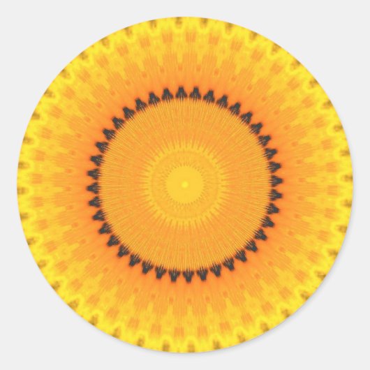 Lebhafter Kaleidoskop-Aufkleber Runder Aufkleber (Vorderseite)