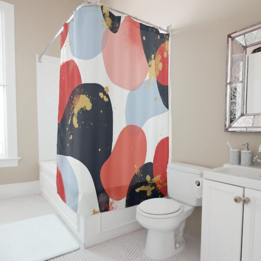 Lebhafter Kaskadenduschvorhang Duschvorhang (Beispiel)