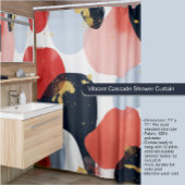 Lebhafter Kaskadenduschvorhang Duschvorhang