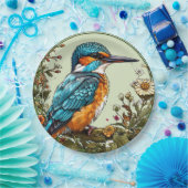 Lebhafter Kingfisher Bird Pappteller (Party)