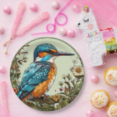 Lebhafter Kingfisher Bird Pappteller (Party)