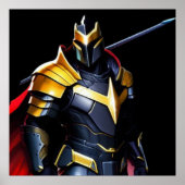 Lebhafter Knight Canvas Print Triptych Poster (Vorne)