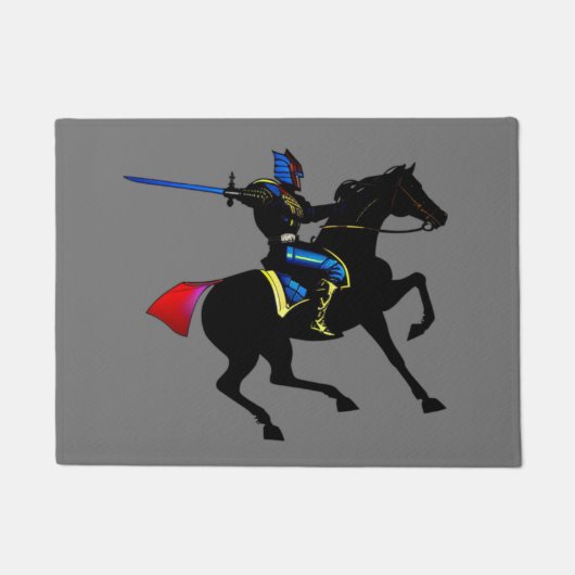 Lebhafter Knight Canvas Printplaner Fußmatte (Vorderseite)