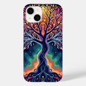 Lebhafter kosmischer Baum Case-Mate iPhone Hülle (Rückseite)