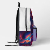 Lebhafter kosmischer Design-Backpack - Moderner St Bedruckter Rucksack (Links)