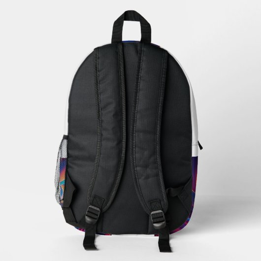 Lebhafter kosmischer Design-Backpack - Moderner St Bedruckter Rucksack (Rückseite)