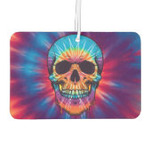 Lebhafter Krawatte-Dye Skull Air Freshener Autolufterfrischer (Rückseite)