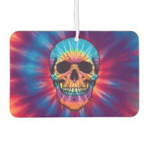 Lebhafter Krawatte-Dye Skull Air Freshener