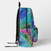 Lebhafter Kristallberg Abstrakt Bedruckter Rucksack (Links)