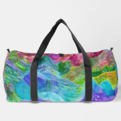 Lebhafter Kristallberg Abstrakt Duffle Bag (Rückseite)