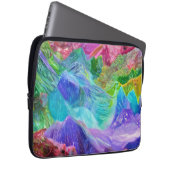 Lebhafter Kristallberg Abstrakt Laptopschutzhülle (Vorne Rechts)