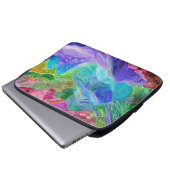 Lebhafter Kristallberg Abstrakt Laptopschutzhülle (Vorne Knopf)