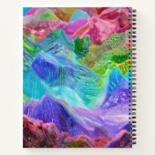 Lebhafter Kristallberg Abstrakt Notizblock (Rückseite)