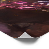 Lebhafter Kristallberg Abstrakt Poster (Ecke)