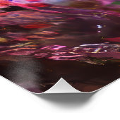 Lebhafter Kristallberg Abstrakt Poster (Ecke)