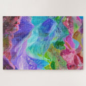 Lebhafter Kristallberg Abstrakt Puzzle (Horizontal)