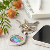 Lebhafter Kristallberg Abstrakt Schlüsselanhänger (Seite)