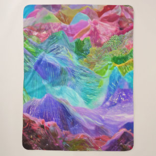 Lebhafter Kristallberg Abstrakt Sherpadecke