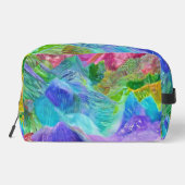 Lebhafter Kristallberg Abstrakt Waschbeutel (Rückseite)