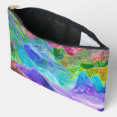 Lebhafter Kristallberg Abstrakt Zubehörtasche (Offen)