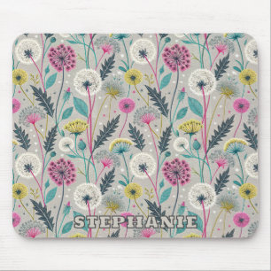 Lebhafter Kronleuchter und Foliage Nahtloses Muste Mousepad