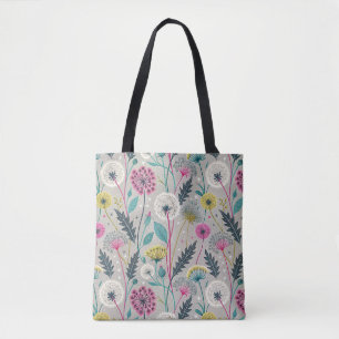 Lebhafter Kronleuchter und Foliage Nahtloses Muste Tasche