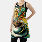 Lebhafter kubanischer Kaffee-Cup Schürze (InSitu)