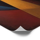 Lebhafter Kubismus Female Portrait Picasso Braque Poster (Ecke)