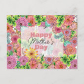 Lebhafter, künstlerisch gezeichnet Florals Muttert Postkarte (Vorderseite)