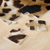 Lebhafter Leopard: farbenprächtiges Textildesign. Puzzle (Seite)