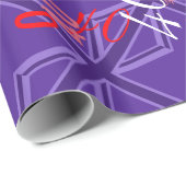 Lebhafter Lila Farbton Geschenkpapier (Rolleneckpunkt)