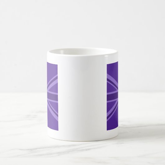 Lebhafter Lila Farbton Kaffeetasse (Mittel)