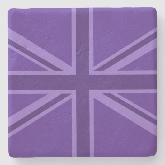 Lebhafter Lila Farbton Steinuntersetzer (Vorderseite)