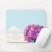 Lebhafter Lila Hydrangeas-Maus-Pad Mousepad (Mit Mouse)
