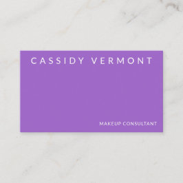 Lebhafter Lila Makeup Hair-Berater Visitenkarte